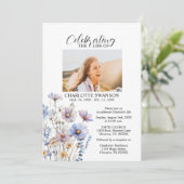 Feier zum Gedenken an die Blume des Lebens Foto &  Einladung (Stehend Vorderseite)