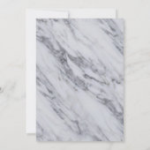 Feier zum Gedenkgottesdienst - Schwarzer Marmor Einladung (Rückseite)