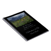 Feier zum Glacier des Life Guest Book Wildblumen Notizblock (Rechte Seite)