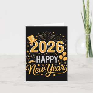 Feier zum Happy New Year 2026 für Party-Enthusiast Karte