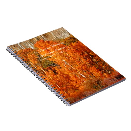 Feier zum Herbstfallen Notizblock (Rechte Seite)