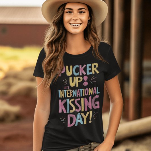 Feier zum Internationalen Kissingstag T-Shirt