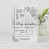 Feier zum Jahrestag der Silver Border Einladung (Stehend Vorderseite)