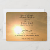 Feier zum Leben Einladung (Rückseite)