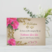 Feier zum Leben Einladung (Stehend Vorderseite)