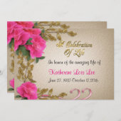 Feier zum Leben Einladung (Vorne/Hinten)