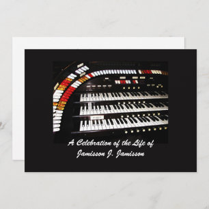 Feier zum Leben Einladung Antike Orgel