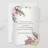 Feier zum Leben Einladung Blume und Ivy (Rückseite)