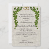 Feier zum Leben Einladung Grenze Ivy (Rückseite)