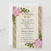 Feier zum Leben Einladung Orchideen (Vorderseite)