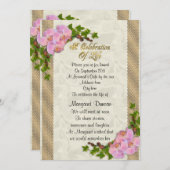 Feier zum Leben Einladung Orchideen (Vorne/Hinten)