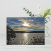 Feier zum Leben Einladung Sonnenuntergang am Utah- (Stehend Vorderseite)