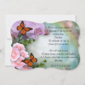 Feier zum Leben Einladung von Schmetterlingen Orch (Rückseite)