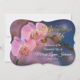 Feier zum Leben Einladung zu Rosa Orchideen