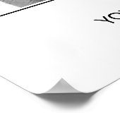 Feier zum Lebensfoto-Collage Memorial Verse Poster (Ecke)