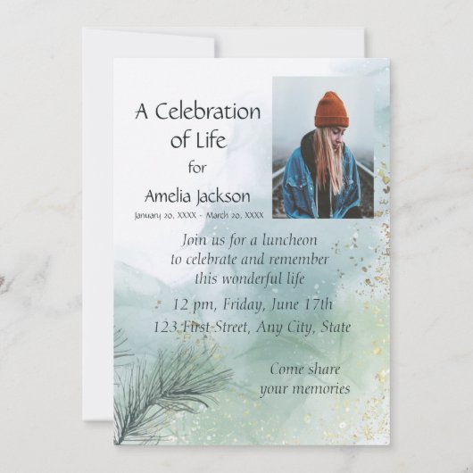 Feier zum Lebenstall Einladung (Rückseite)