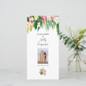 Feier zum Lesezeichen der Lebensgeister Beerdigung Dankeskarte (Stehend Vorderseite)