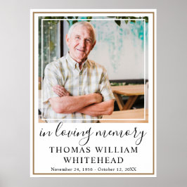 Feier zum Life Simple Gold Frame Foto Poster