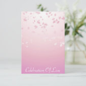 Feier zum Live Vip Silver Pink Einladung (Stehend Vorderseite)