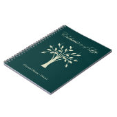 Feier zum Memorial Guest Register Notizblock (Linke Seite)