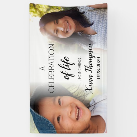 Feier zum Personalisierten Gedenkfest Banner (Vertikal)