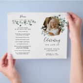 Feier zum Programm zur Beerdigung von Leben Flyer (Hand)