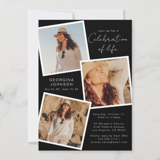 Feier zum Snapshot-Foto Einladung (Vorderseite)