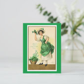 Feier zum St. Patrick's Day Feiertagspostkarte (Stehend Vorderseite)