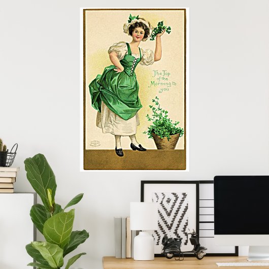 Feier zum St. Patrick's Day Poster (Heimbüro)