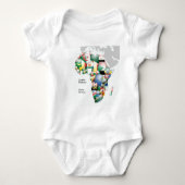 Feier zum Thema "Afrika in Flags Design" Baby Strampler (Vorderseite)