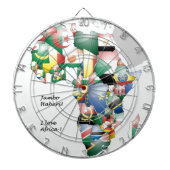 Feier zum Thema "Afrika in Flags Design" Dartscheibe (vorne)