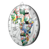 Feier zum Thema "Afrika in Flags Design" Dartscheibe (Vorderseite rechts)