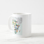 Feier zum Thema "Afrika in Flags Design" Kaffeetasse (Vorderseite Links)