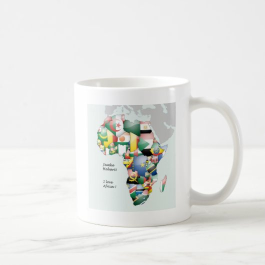 Feier zum Thema "Afrika in Flags Design" Kaffeetasse (Rechts)