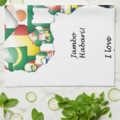 Feier zum Thema "Afrika in Flags Design" Küchentuch (Gefaltet)