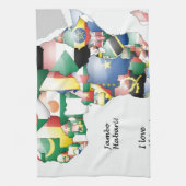 Feier zum Thema "Afrika in Flags Design" Küchentuch (Vertikal)