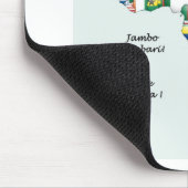 Feier zum Thema "Afrika in Flags Design" Mousepad (Ecke)