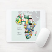 Feier zum Thema "Afrika in Flags Design" Mousepad (Mit Mouse)