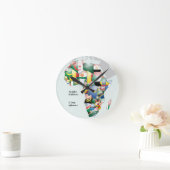 Feier zum Thema "Afrika in Flags Design" Runde Wanduhr (Zuhause)