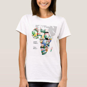 Feier zum Thema "Afrika in Flags Design" T-Shirt