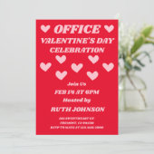 Feier zum Valentinstag im Büro Einladung (Stehend Vorderseite)