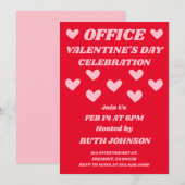 Feier zum Valentinstag im Büro Einladung (Vorne/Hinten)