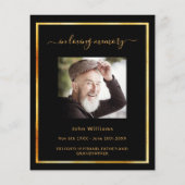 Feier zur Beerdigung des schwarzen Fotos (Rückseite)