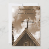 Feier zur Einladung des Lebens, alte Kirche, Sepia (Vorderseite)