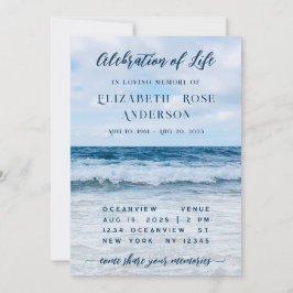 Feier zur Einladung zur Beerdigung von Lebensfotog