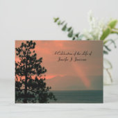 Feier zur Erinnerung an die Lichtbäume am See Einladung (Stehend Vorderseite)