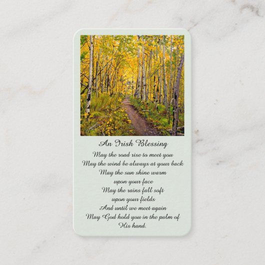 Feier zur Erinnerungskarte des Lebensbildes Visitenkarte (Vorderseite)