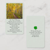 Feier zur Erinnerungskarte des Lebensbildes Visitenkarte (Vorne/Hinten)