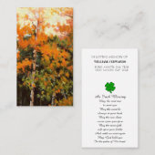 Feier zur Erinnerungskarte des Lebensbildes Visitenkarte (Vorne/Hinten)