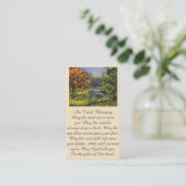 Feier zur Erinnerungssympathie-Karte Visitenkarte (Stehend Vorderseite)